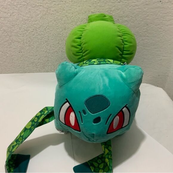 Pokemon Build A Bear Plush Bulbasaur Scarf Hat sound stuffed doll 18” - Picture 6 of 6